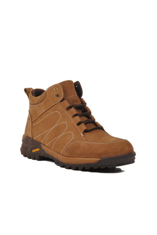 AyakmodTan Nubuck Men's Outdoor Boots 25015 M