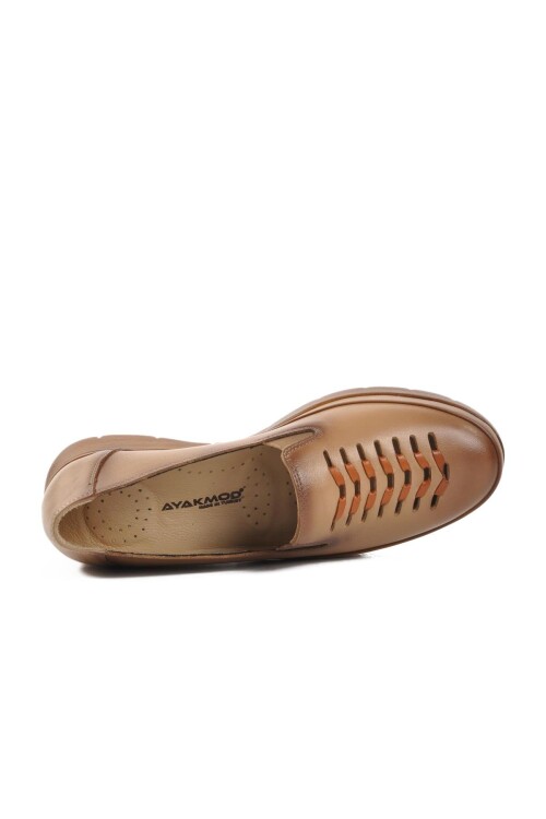 حذاء نسائي كاجوال من الجلد الطبيعي الكريمي 408 Z