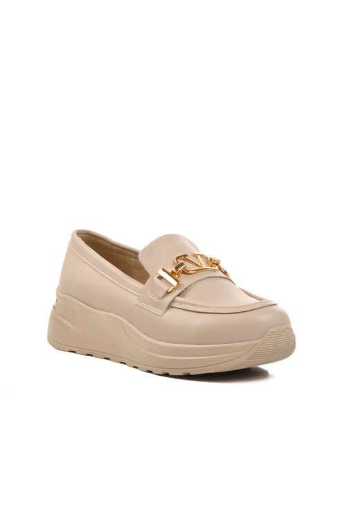 Beige Womens Casual Shoes 7697 Z
