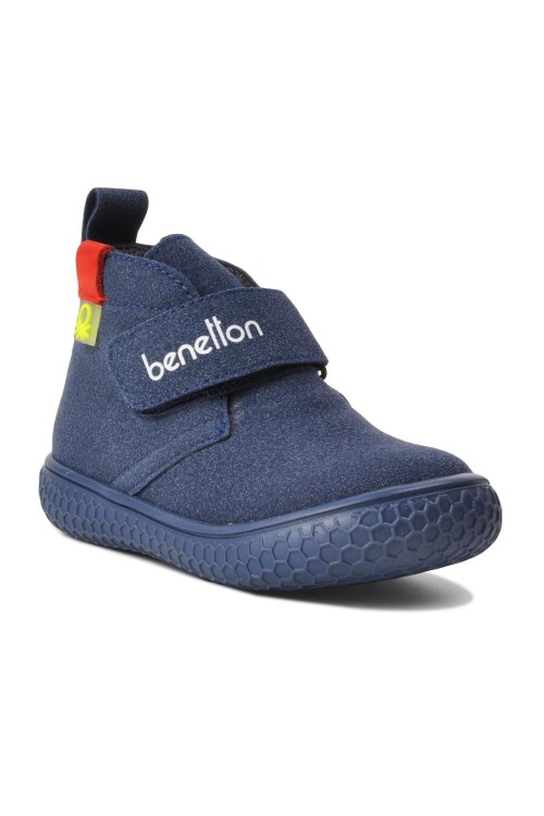 United Colors Of BenettonNavy Blue Velcro Baby Boots BN-30490 B