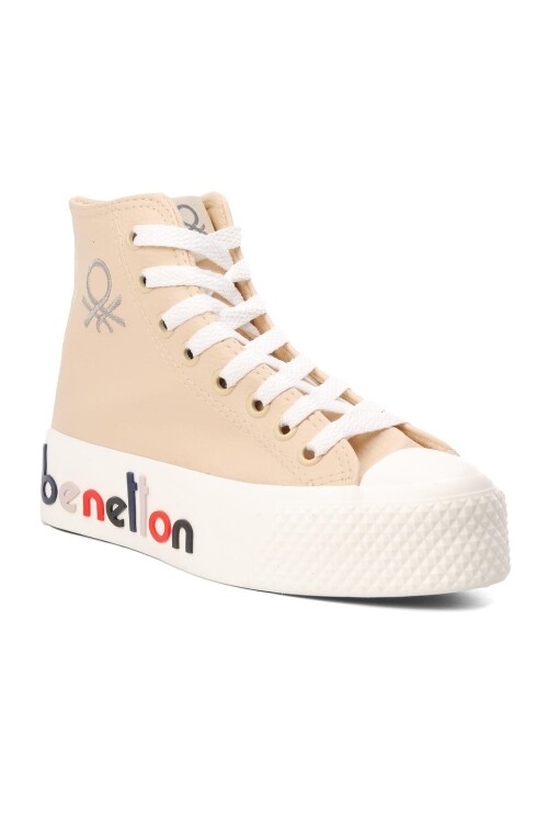 Beige Ankle-Length Womens Sneakers BN-30820 Z
