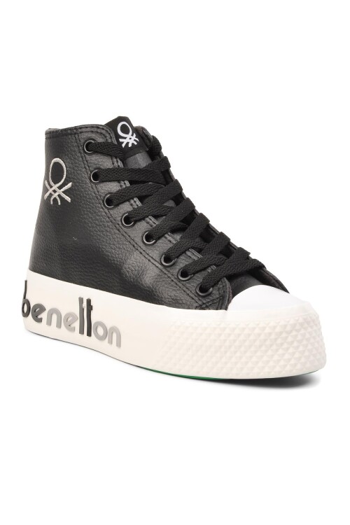 Siyah Cilt Bilek Boy Kadın Spor Ayakkabı BN-30820 Z