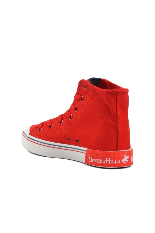 حذاء رياضي نسائي أحمر بطول الكاحل PO-10141 Z