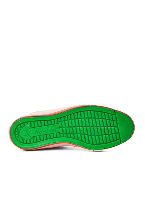 Bej Keten Bilek Boy Kadın Spor Ayakkabı BN-30726 Z