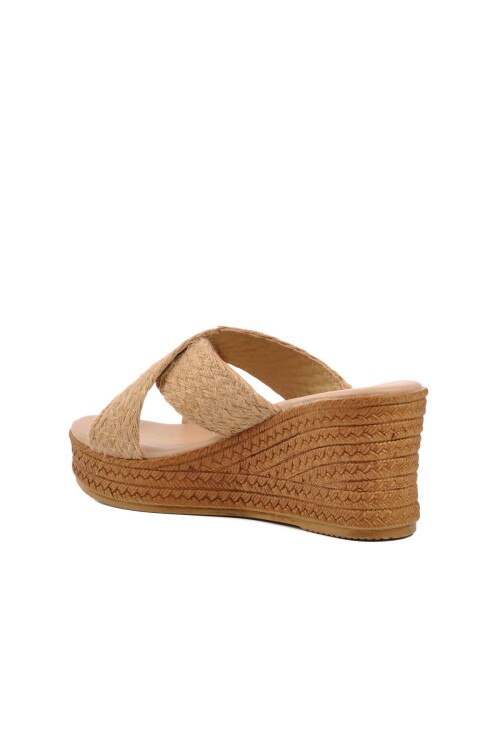 Beige Womens Slippers 22656 Z