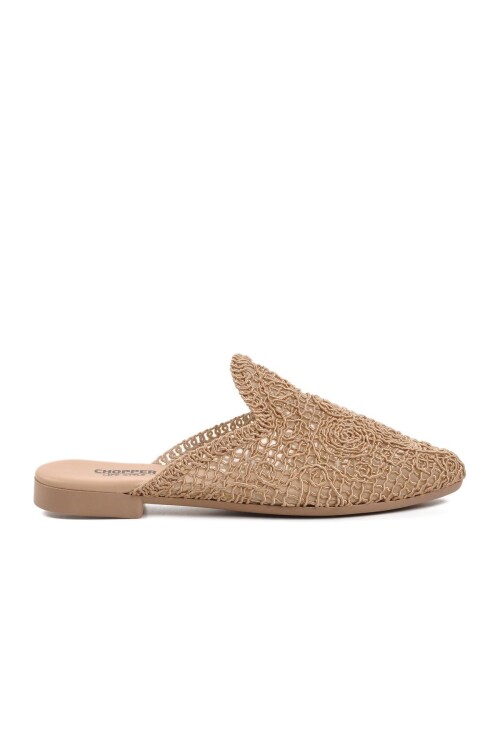 Mink Knitted Closed Front Womens Slippers CPR-22615 Z