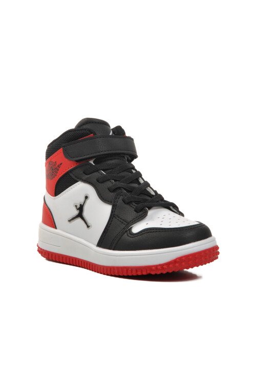 AyakmodKırmızı Çocuk Bilek Boy Spor Ayakkabı Haykat Uzun P