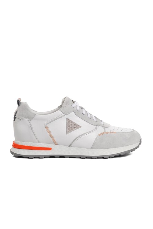 حذاء رياضي رجالي أبيض-رمادي 125501 M