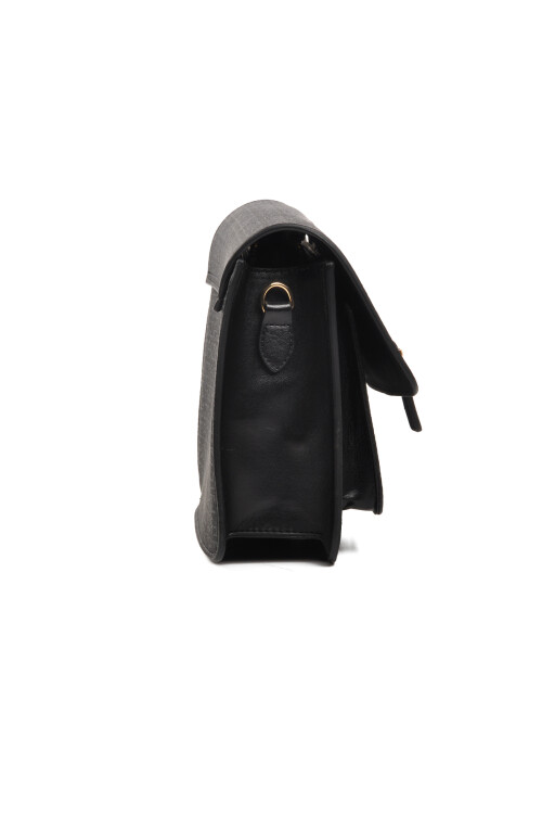  حقيبة كتف نسائية سوداء 4A49