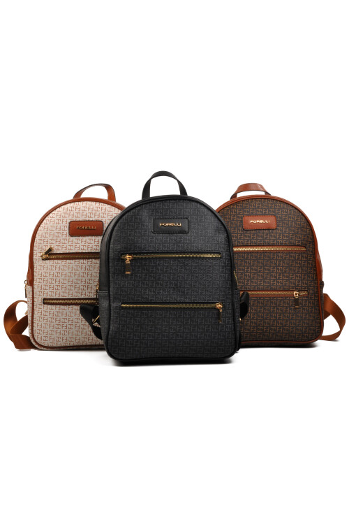 Black Faux Leather Womens Shoulder Bag 4A72 Bag