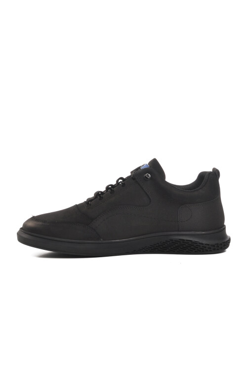 Black Nubuck Mens Casual Shoes Parma 102 20590 M