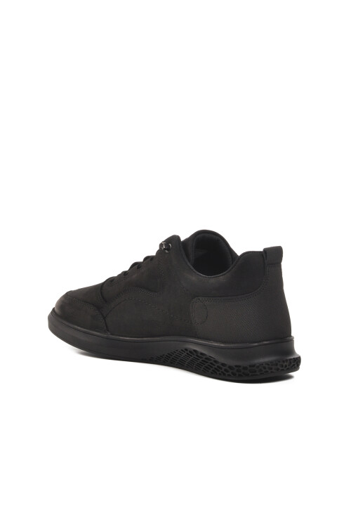 Black Nubuck Mens Casual Shoes Parma 102 20590 M