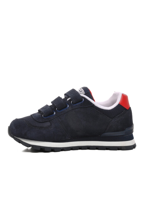 Navy Blue-Red Kids Sneaker Peru 102 19250 F