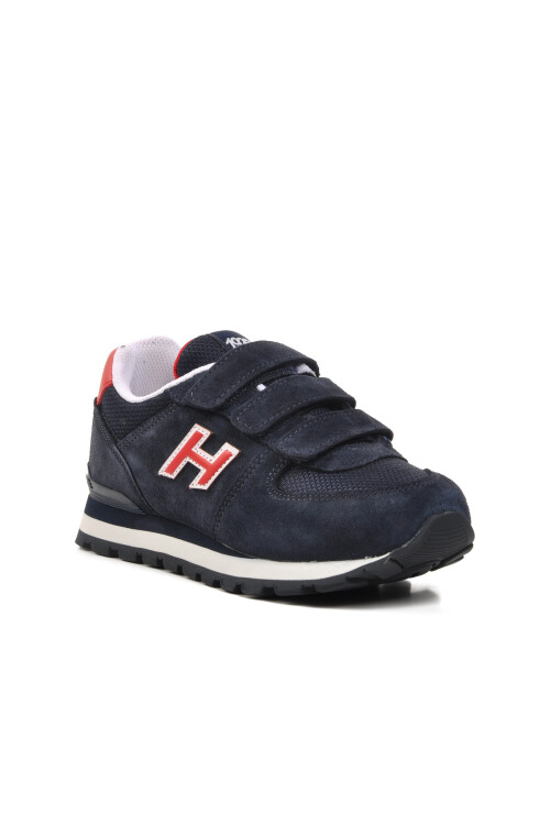 Navy Blue-Red Kids Sneaker Peru 102 19250 F