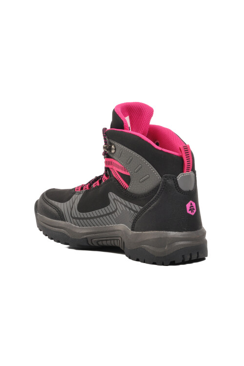 Black-Fuchsia Faux Leather Kids Boots Tomas 101 20117 F