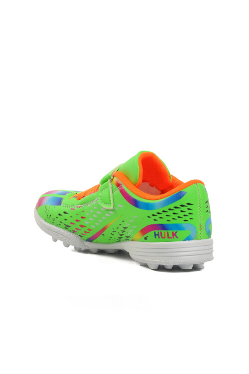 Green-White Childrens Artificial Turf Shoes Hulk 129-F