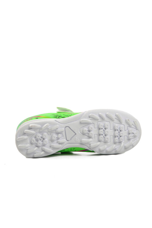 Green-White Childrens Artificial Turf Shoes Hulk 129-F