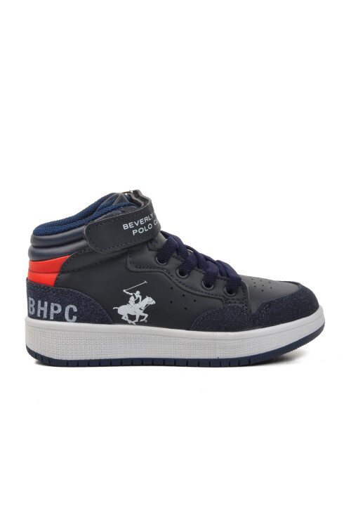 Navy Blue Kids Hi Sneaker PO-10303 P