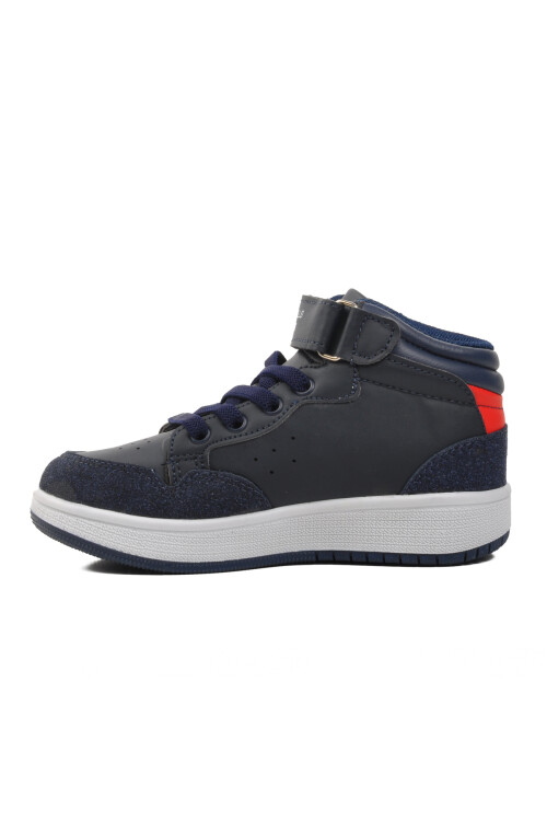Navy Blue Kids Hi Sneaker PO-10303 P