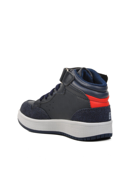 Navy Blue Kids Hi Sneaker PO-10303 P