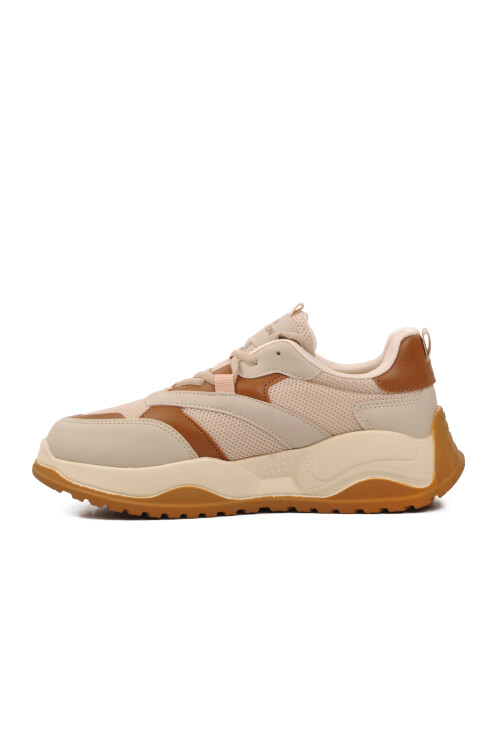 Sand-Tan Lace-Up Unisex Sneaker 9950 G
