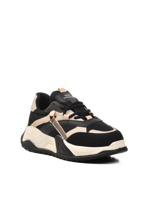 Black-Sand Lace-Up Unisex Sneaker 9950 G