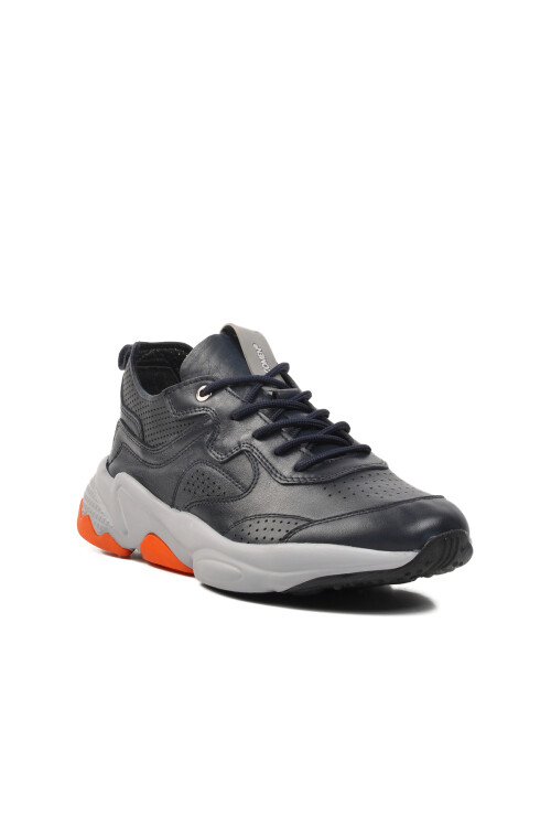 حذاء كاجوال رجالي أزرق داكن-رمادي 152-19736 M