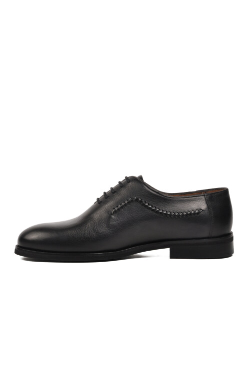 Black Genuine Leather Mens Classic Shoes 10404 M