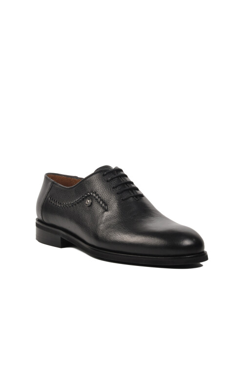 Black Genuine Leather Mens Classic Shoes 10404 M