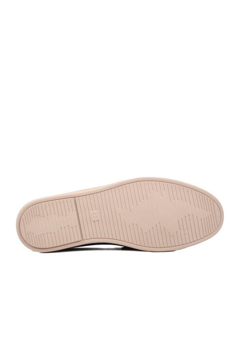 حذاء رجالي كاجوال من الجلد الطبيعي باللون الأزرق الداكن 191074 M