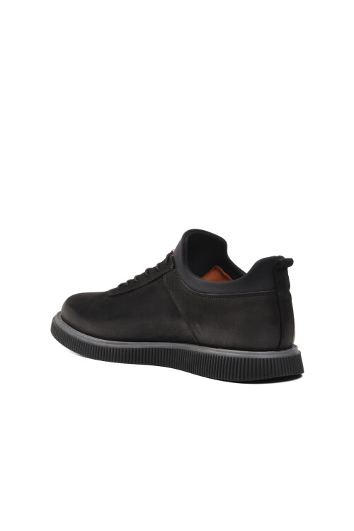 Black Nubuck Mens Casual Shoes 61896 M