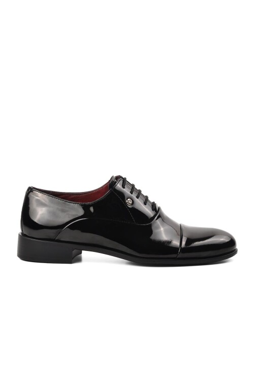 Black Patent Leather Mens Classic Shoes 7018 M