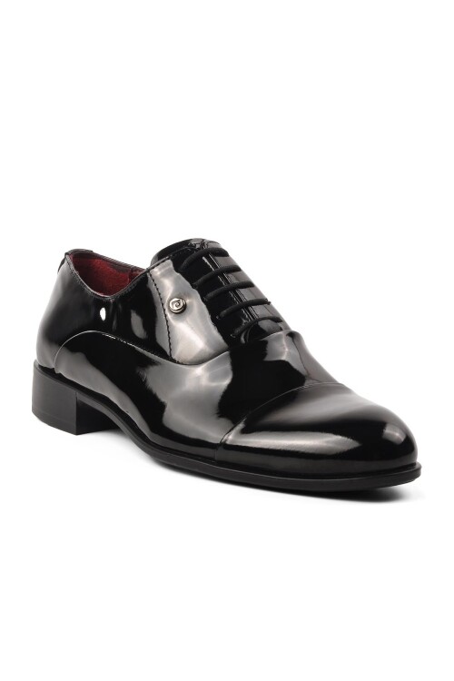 Black Patent Leather Mens Classic Shoes 7018 M