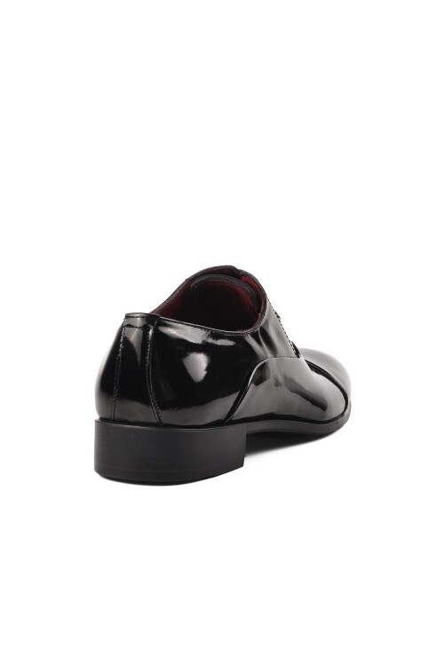 Black Patent Leather Mens Classic Shoes 7018 M