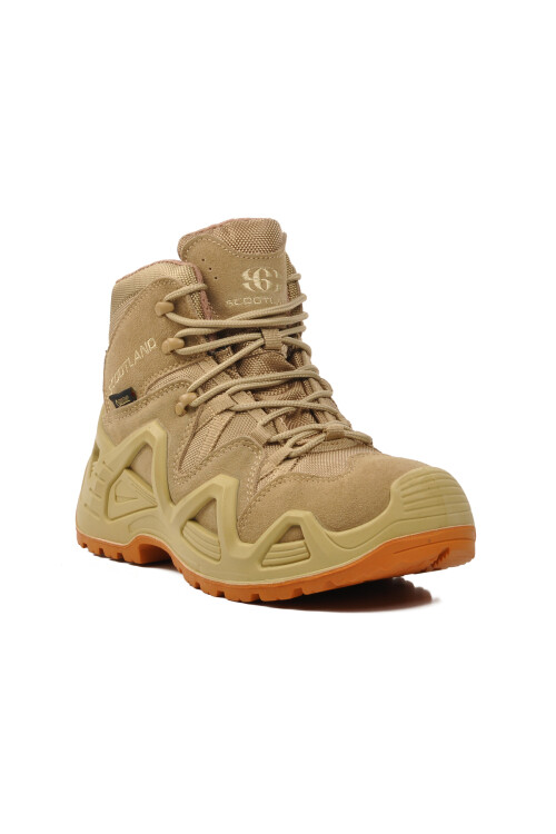 ScootlandBeige Water Repellent Men's Outdoor Boots 152-18223 M