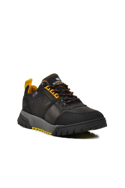 Siyah Hakiki Deri Erkek Günlük Ayakkabı 152-18497 M