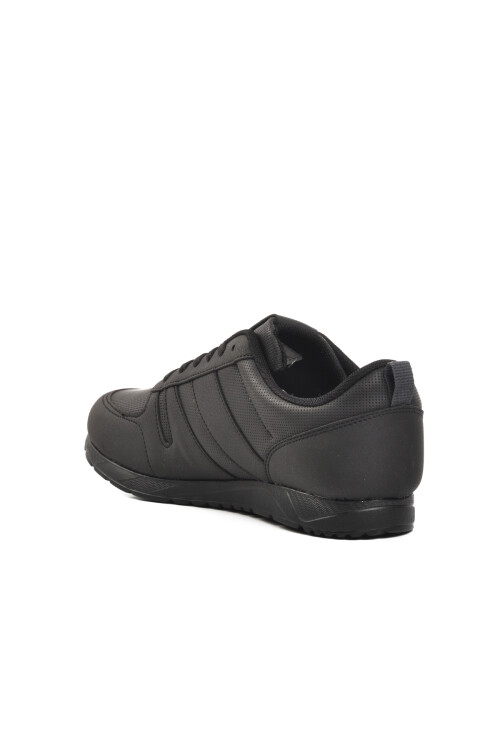 Siyah Bağcıklı Hafif Esnek Erkek Spor Ayakkabı Elraen M