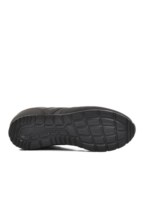 Siyah Bağcıklı Hafif Esnek Erkek Spor Ayakkabı Elraen M