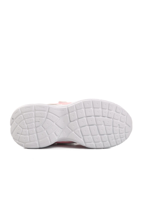 حذاء رياضي للأطفال باللونين الأبيض والوردي من كيندال إف