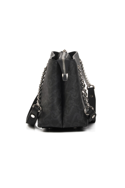 حقيبة كتف نسائية سوداء من يو إس بولو US24123