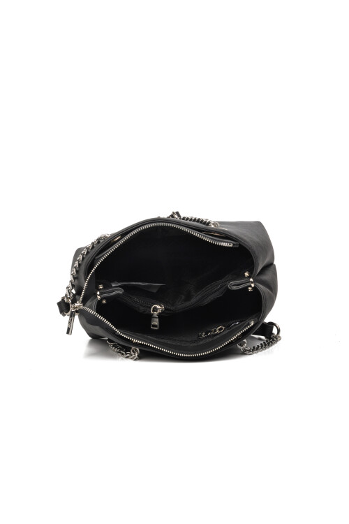 حقيبة كتف نسائية سوداء من يو إس بولو US24123