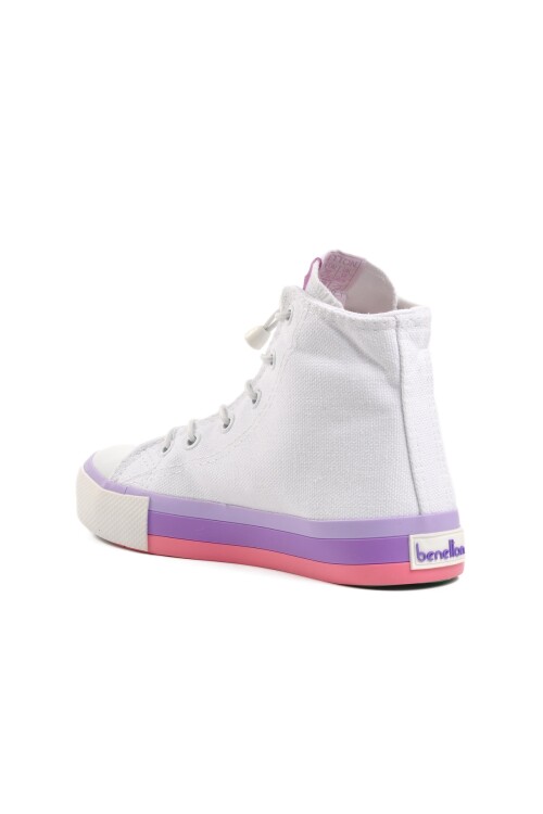 United Colors Of BenettonBeyaz-Lila  Çocuk Spor Ayakkabı BN-30193 F