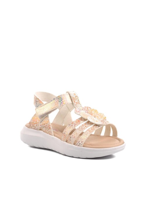 AyakmodCopper Glitter Girls Orthopedic Sandals Şng 8020 F