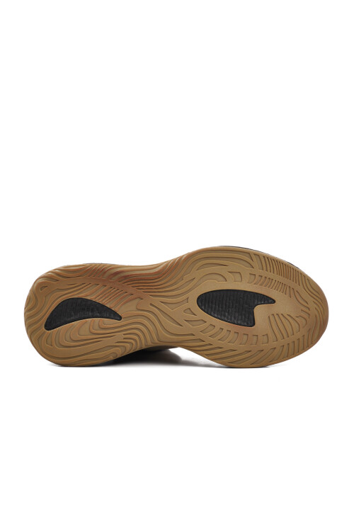 حذاء رياضي رجالي من الجلد الطبيعي باللون البيج 152-20043 M