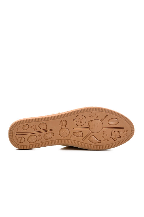 Bej Örme Hafif Triko Kadın Terlik 542023 Z