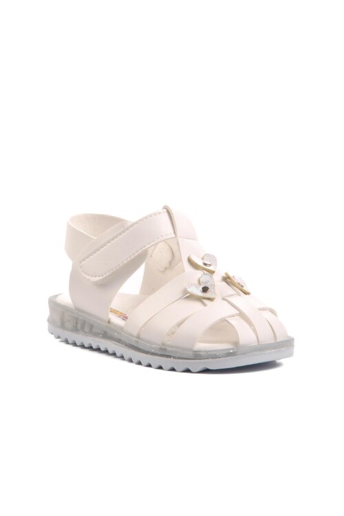 White Baby Flat Sandals Ayakmod Arz 9100 B