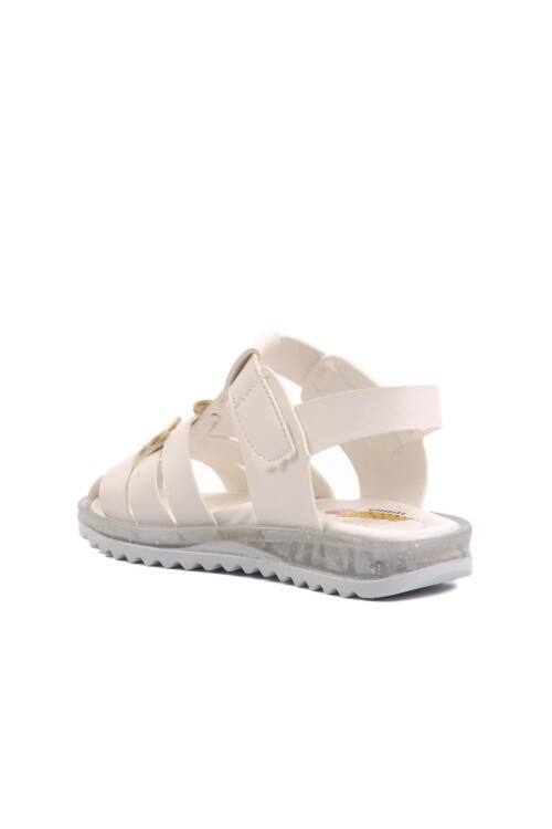 White Baby Flat Sandals Ayakmod Arz 9100 B