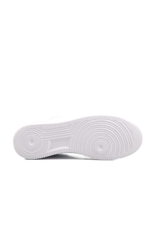 White Lace-Up Mens Sneakers 042 M