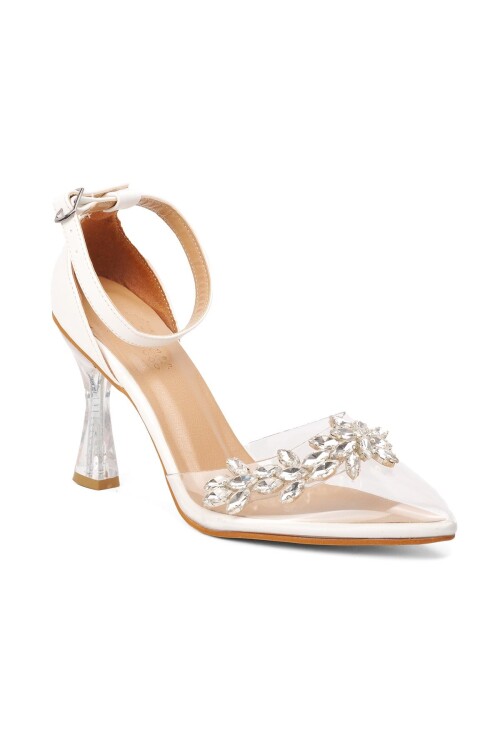 حذاء سهرة نسائي أبيض K28 Z