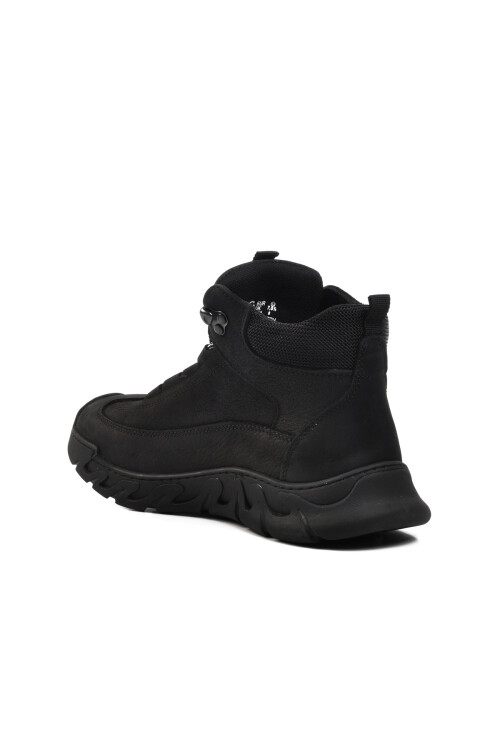 Black Nubuck Genuine Leather Mens Boots 240004 M